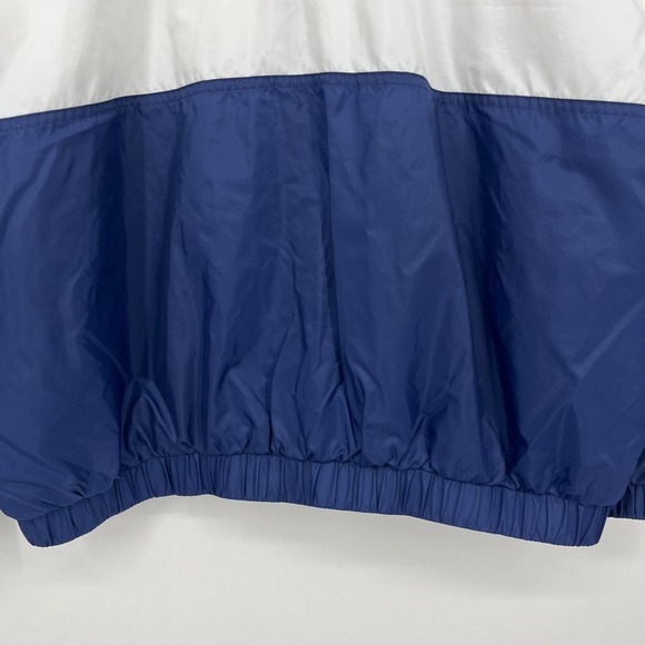Nike Windbreaker Jacket Women's L Blue White Full Zip Embroidered Logo Vtg‎ 90's - Picture 8 of 10